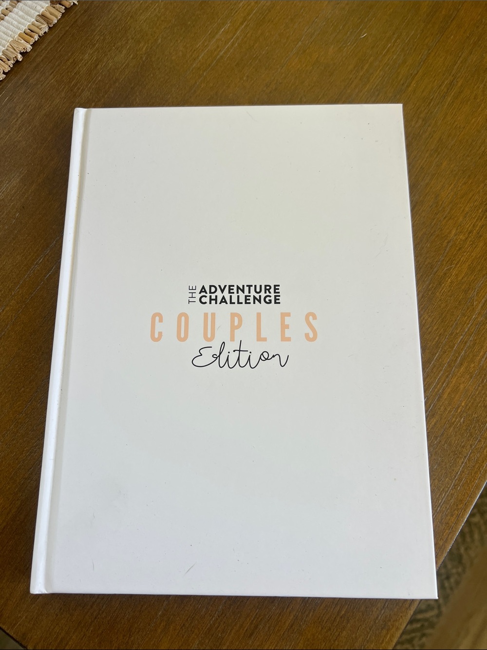 New! The Adventure Challenge Couples Edition - White Hardcover